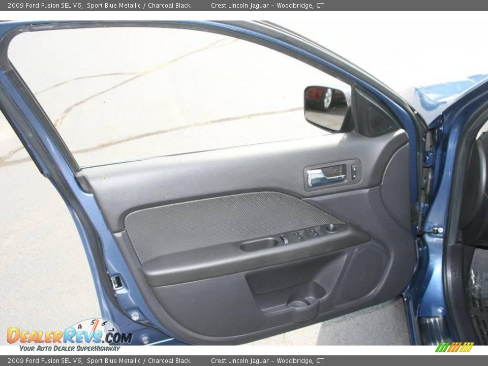 2009 Ford Fusion SEL V6 Sport Blue Metallic / Charcoal Black Photo #11