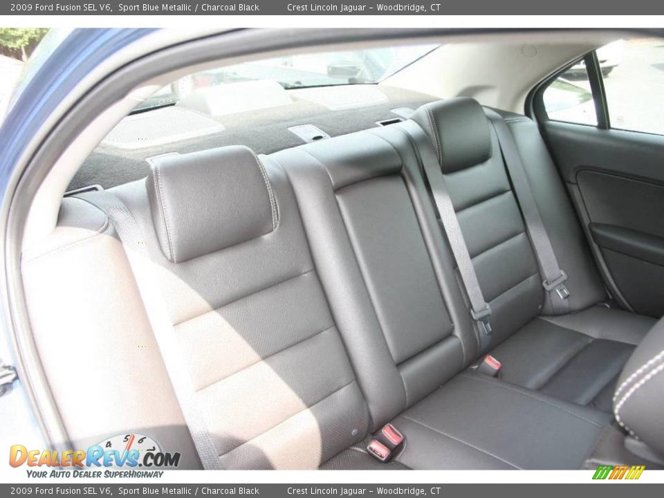 2009 Ford Fusion SEL V6 Sport Blue Metallic / Charcoal Black Photo #14