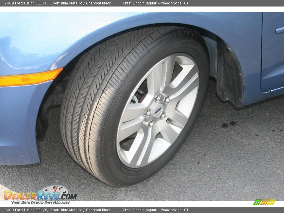 2009 Ford Fusion SEL V6 Sport Blue Metallic / Charcoal Black Photo #15