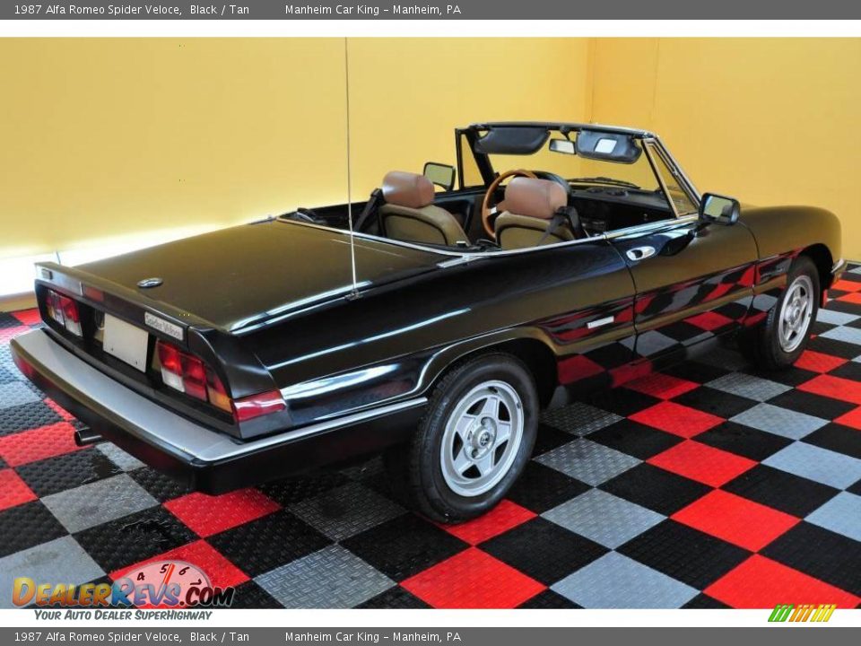 1987 Alfa Romeo Spider Veloce Black / Tan Photo #2