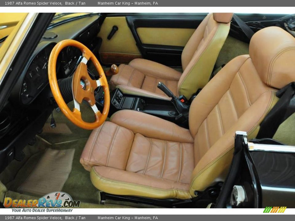 1987 Alfa Romeo Spider Veloce Black / Tan Photo #8