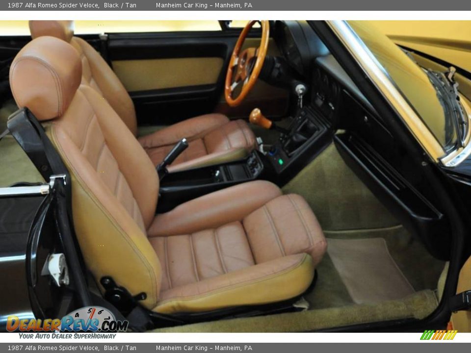 1987 Alfa Romeo Spider Veloce Black / Tan Photo #10