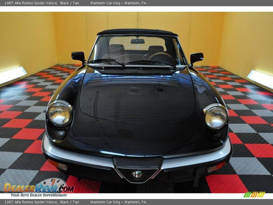 1987 Alfa Romeo Spider Veloce Black / Tan Photo #12