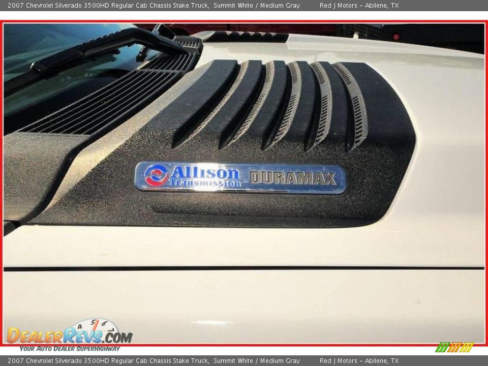 2007 Chevrolet Silverado 3500HD Regular Cab Chassis Stake Truck Summit White / Medium Gray Photo #15
