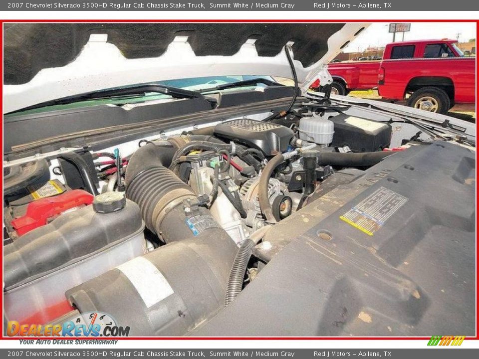 2007 Chevrolet Silverado 3500HD Regular Cab Chassis Stake Truck Summit White / Medium Gray Photo #20