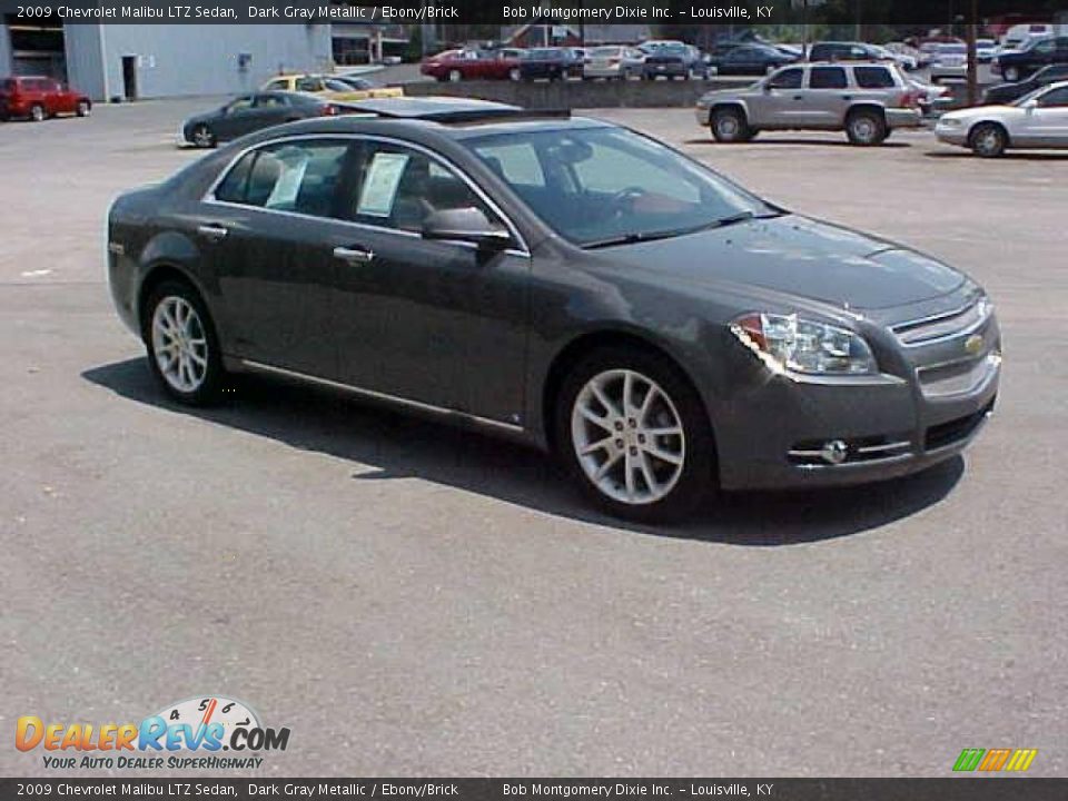 2009 Chevrolet Malibu LTZ Sedan Dark Gray Metallic / Ebony/Brick Photo #3
