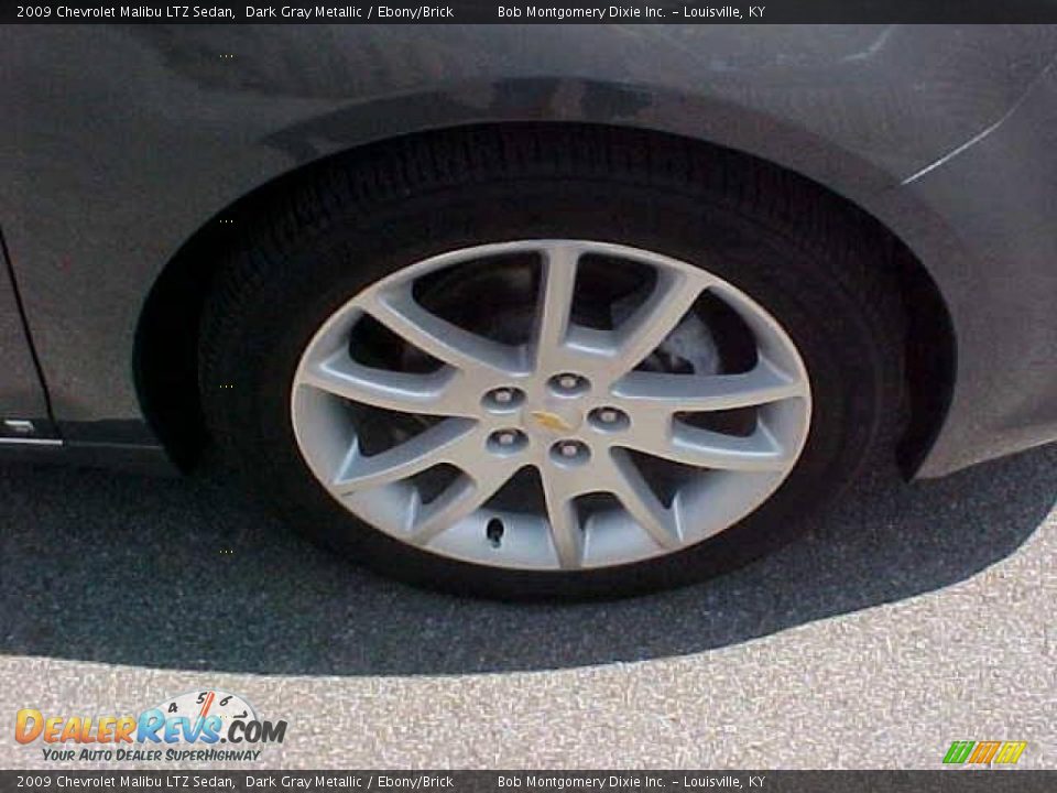 2009 Chevrolet Malibu LTZ Sedan Dark Gray Metallic / Ebony/Brick Photo #4
