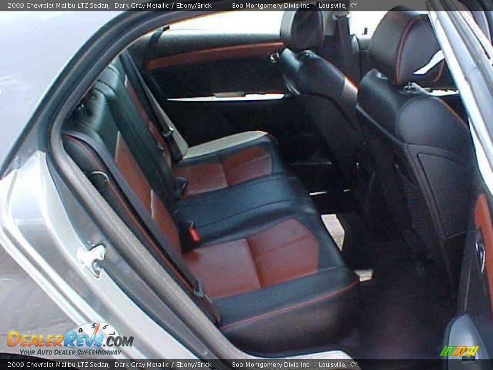 2009 Chevrolet Malibu LTZ Sedan Dark Gray Metallic / Ebony/Brick Photo #7