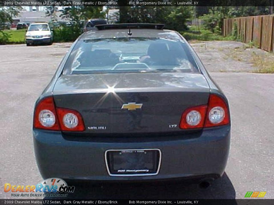 2009 Chevrolet Malibu LTZ Sedan Dark Gray Metallic / Ebony/Brick Photo #8