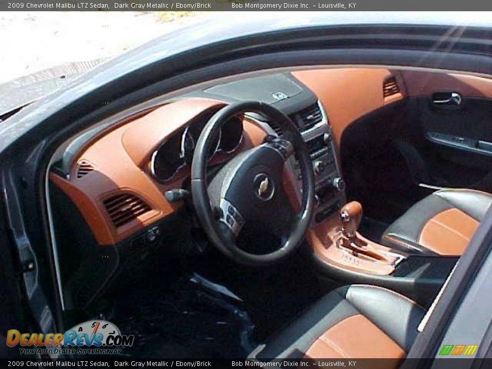 2009 Chevrolet Malibu LTZ Sedan Dark Gray Metallic / Ebony/Brick Photo #9