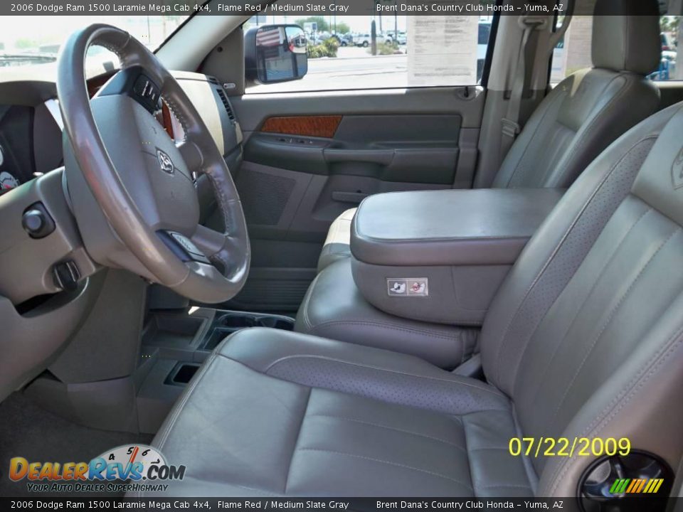 2006 Dodge Ram 1500 Laramie Mega Cab 4x4 Flame Red / Medium Slate Gray Photo #5