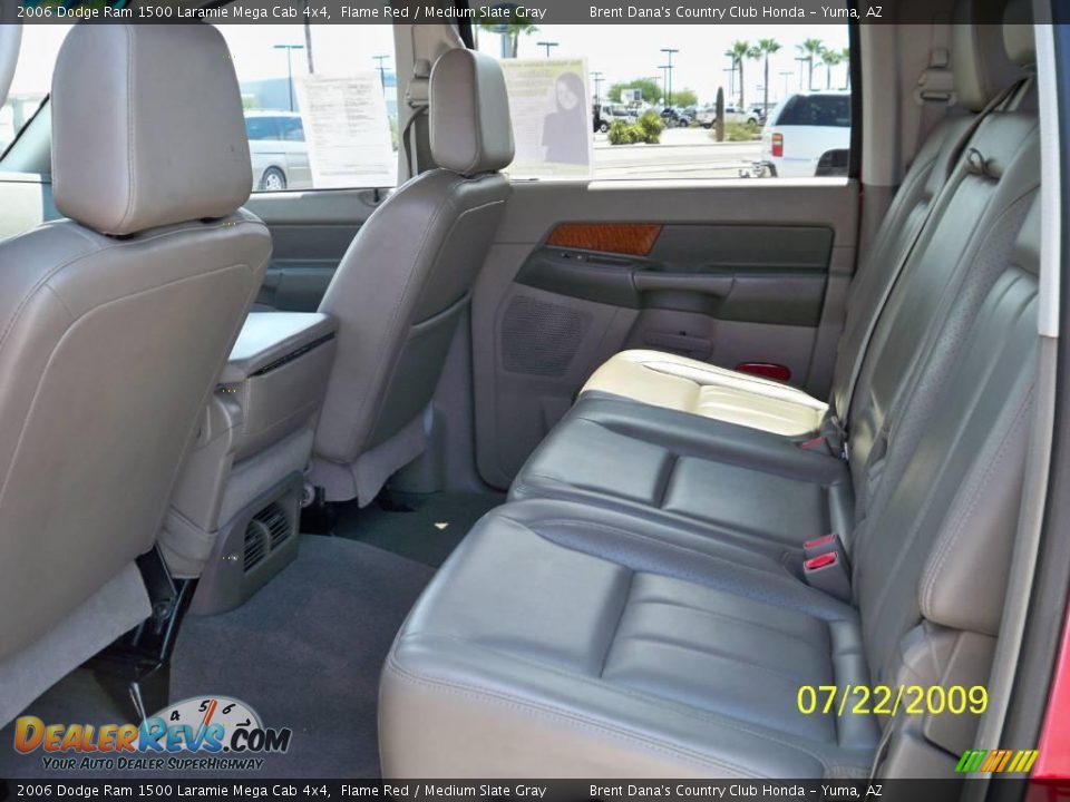 2006 Dodge Ram 1500 Laramie Mega Cab 4x4 Flame Red / Medium Slate Gray Photo #6