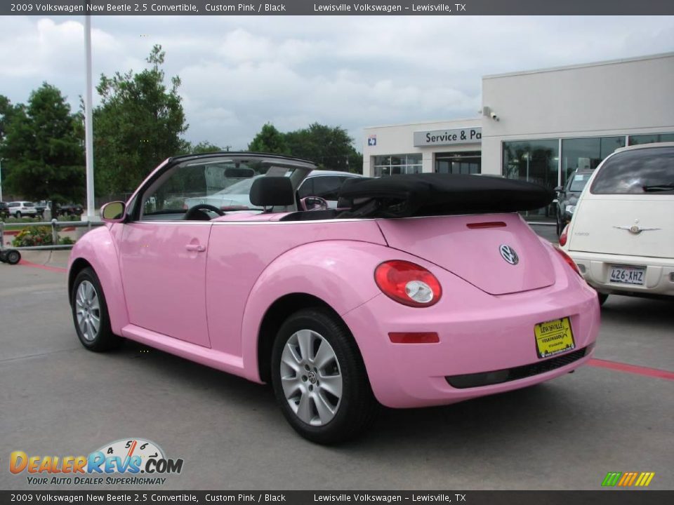 2009 Volkswagen New Beetle 2.5 Convertible Custom Pink / Black Photo #2