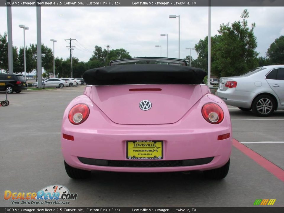 2009 Volkswagen New Beetle 2.5 Convertible Custom Pink / Black Photo #3