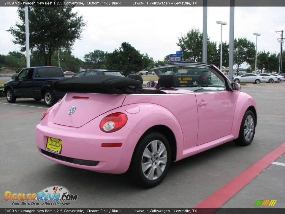 2009 Volkswagen New Beetle 2.5 Convertible Custom Pink / Black Photo #4