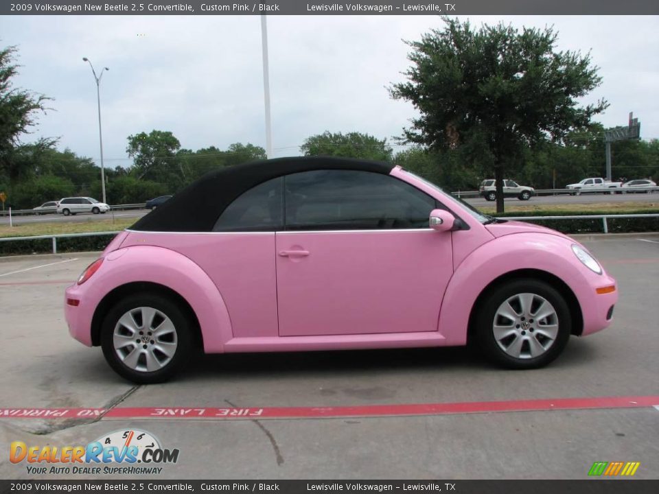 2009 Volkswagen New Beetle 2.5 Convertible Custom Pink / Black Photo #5
