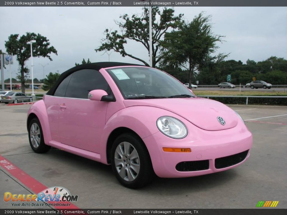 2009 Volkswagen New Beetle 2.5 Convertible Custom Pink / Black Photo #6