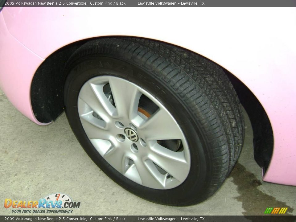 2009 Volkswagen New Beetle 2.5 Convertible Custom Pink / Black Photo #16