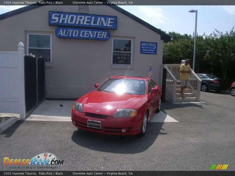 2003 Hyundai Tiburon Rally Red / Black Photo #1