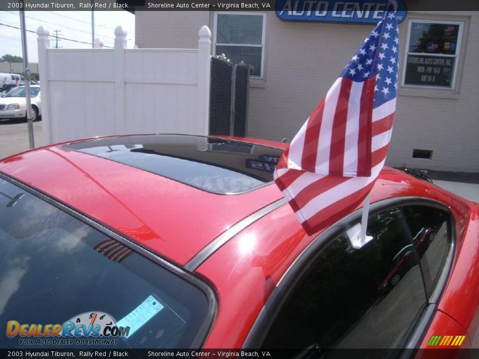 2003 Hyundai Tiburon Rally Red / Black Photo #8