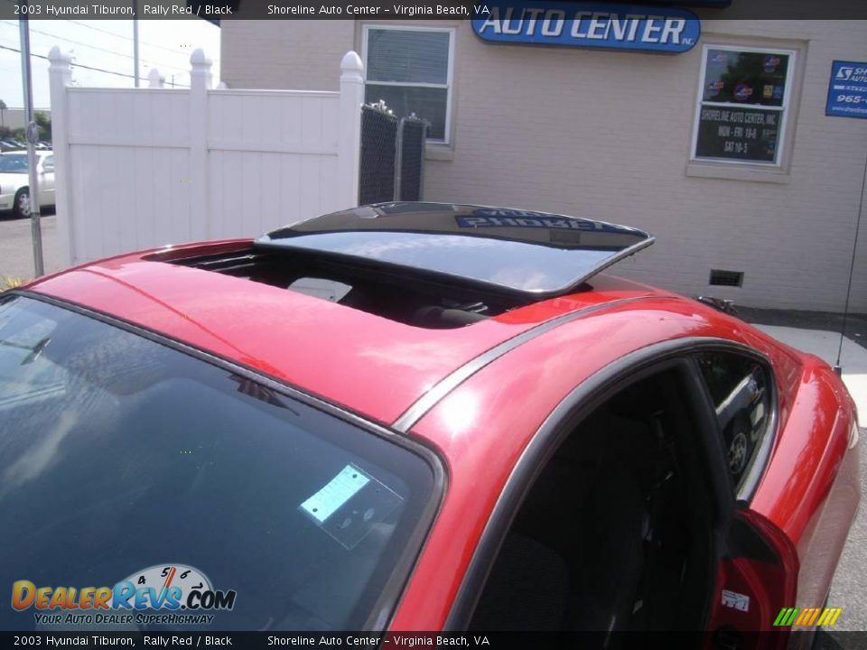 2003 Hyundai Tiburon Rally Red / Black Photo #9