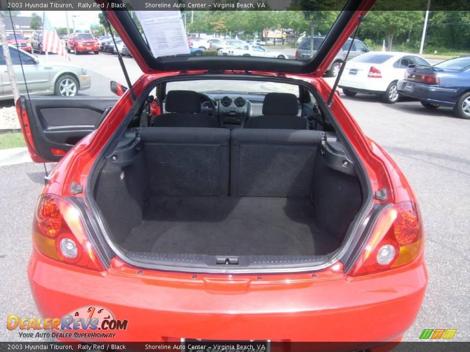 2003 Hyundai Tiburon Rally Red / Black Photo #17
