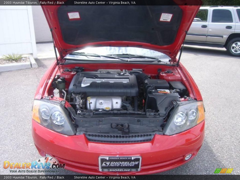 2003 Hyundai Tiburon Rally Red / Black Photo #18