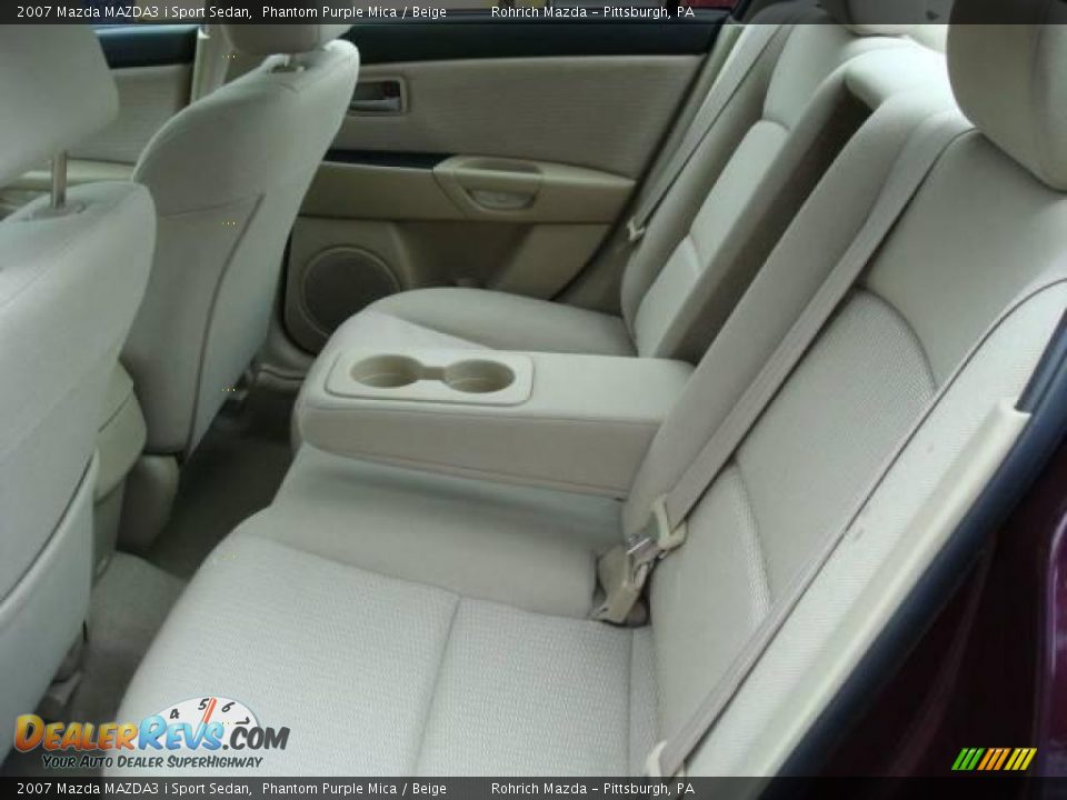 2007 Mazda MAZDA3 i Sport Sedan Phantom Purple Mica / Beige Photo #11