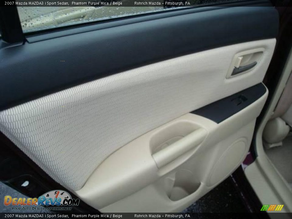 2007 Mazda MAZDA3 i Sport Sedan Phantom Purple Mica / Beige Photo #13
