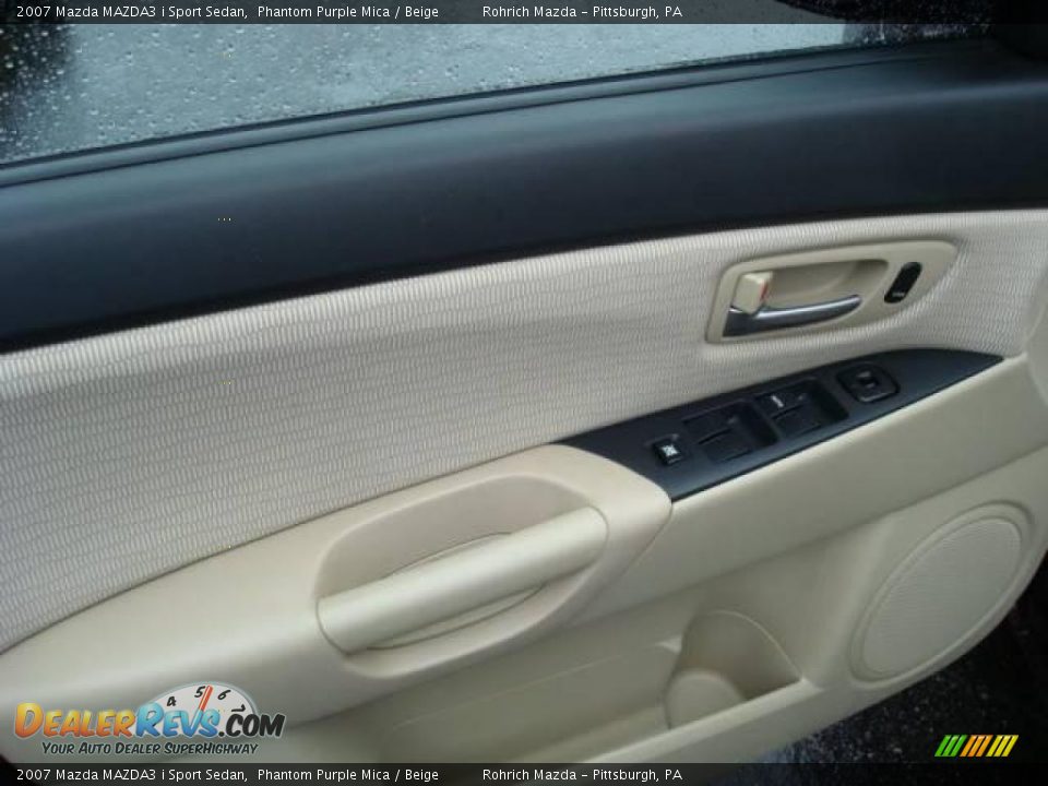 2007 Mazda MAZDA3 i Sport Sedan Phantom Purple Mica / Beige Photo #14