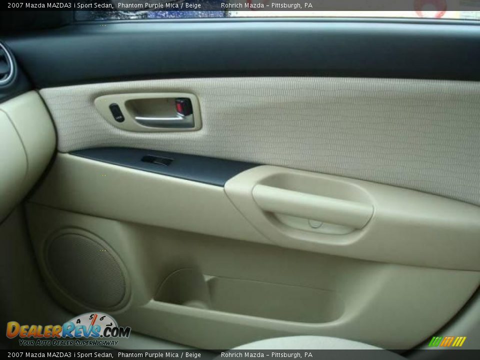 2007 Mazda MAZDA3 i Sport Sedan Phantom Purple Mica / Beige Photo #17