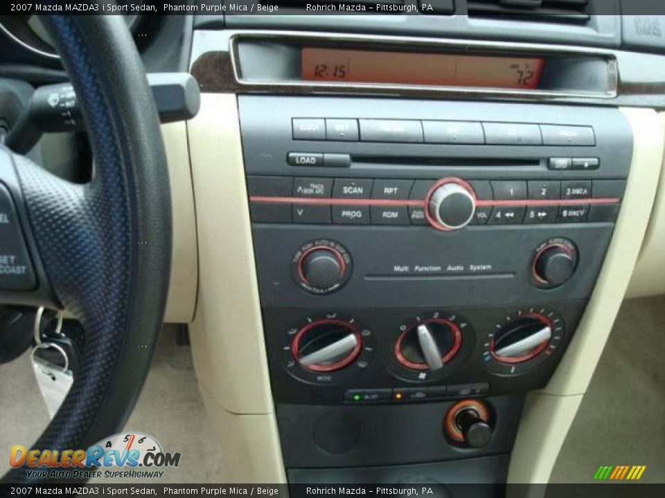 2007 Mazda MAZDA3 i Sport Sedan Phantom Purple Mica / Beige Photo #18