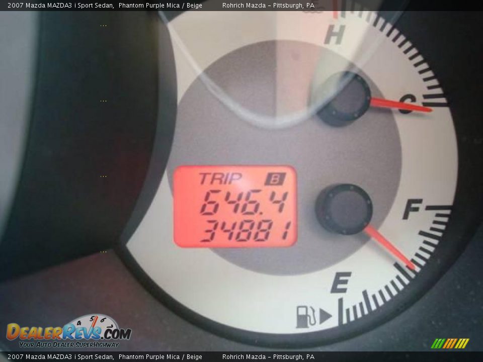 2007 Mazda MAZDA3 i Sport Sedan Phantom Purple Mica / Beige Photo #20