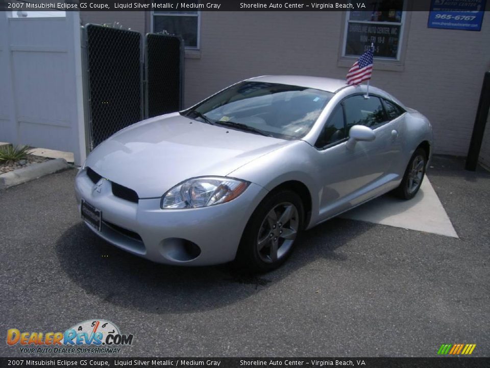 2007 Mitsubishi Eclipse GS Coupe Liquid Silver Metallic / Medium Gray Photo #2