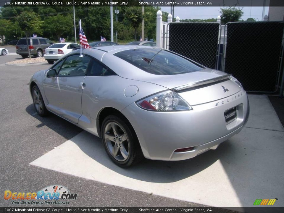 2007 Mitsubishi Eclipse GS Coupe Liquid Silver Metallic / Medium Gray Photo #4