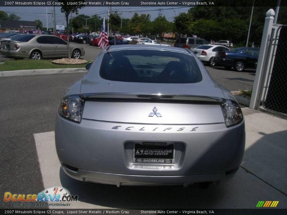 2007 Mitsubishi Eclipse GS Coupe Liquid Silver Metallic / Medium Gray Photo #5