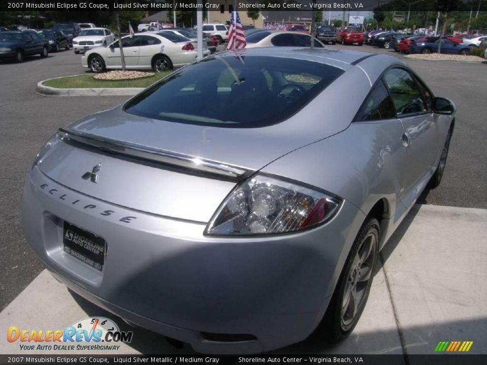 2007 Mitsubishi Eclipse GS Coupe Liquid Silver Metallic / Medium Gray Photo #6