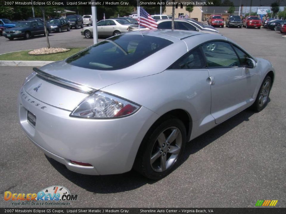 2007 Mitsubishi Eclipse GS Coupe Liquid Silver Metallic / Medium Gray Photo #8