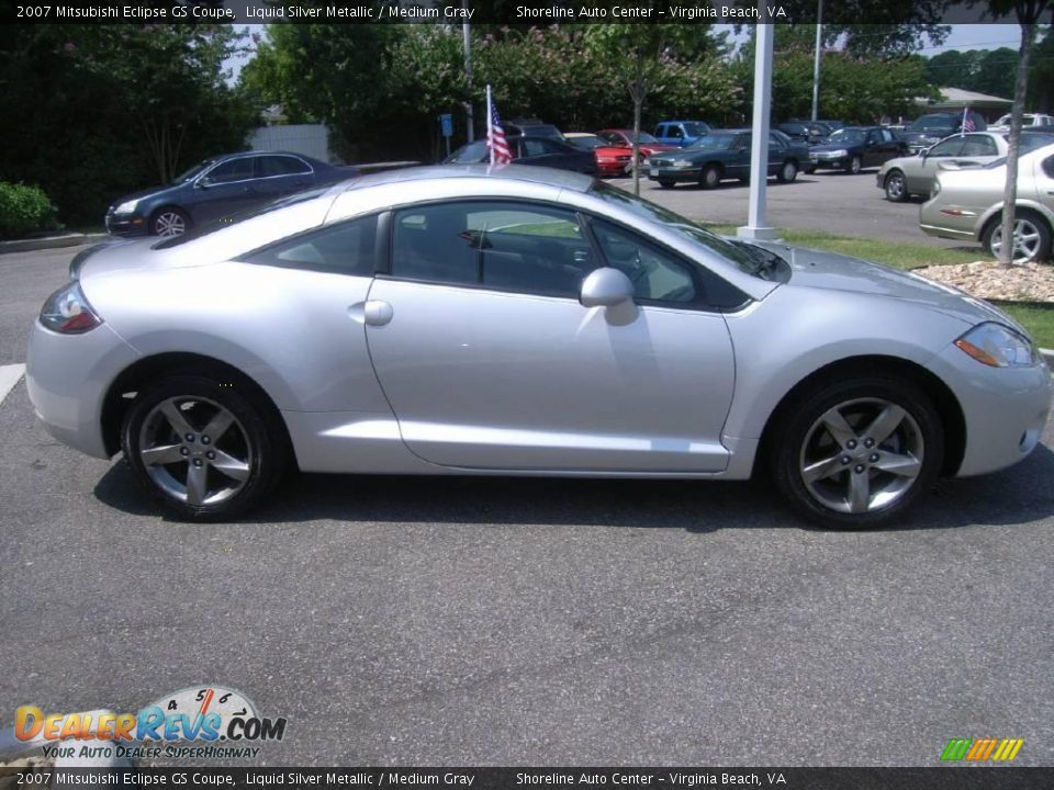 2007 Mitsubishi Eclipse GS Coupe Liquid Silver Metallic / Medium Gray Photo #9