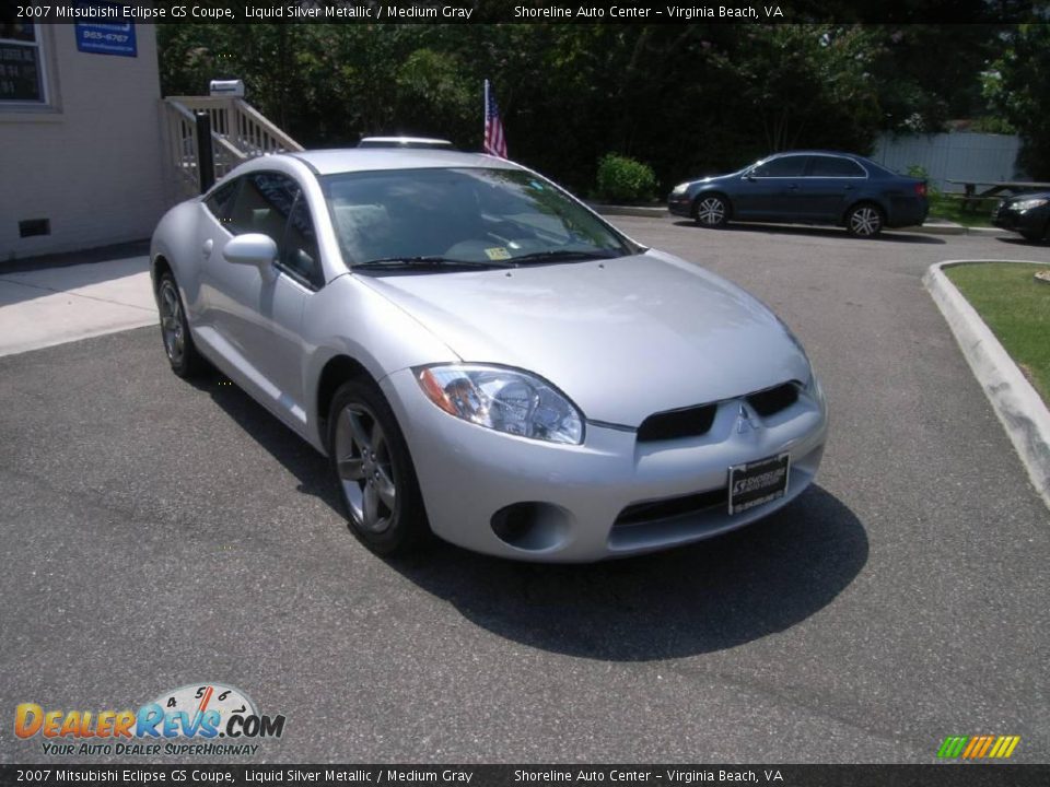 2007 Mitsubishi Eclipse GS Coupe Liquid Silver Metallic / Medium Gray Photo #10