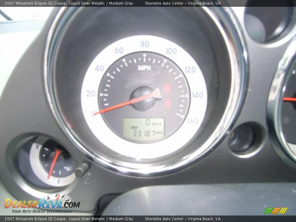 2007 Mitsubishi Eclipse GS Coupe Liquid Silver Metallic / Medium Gray Photo #17