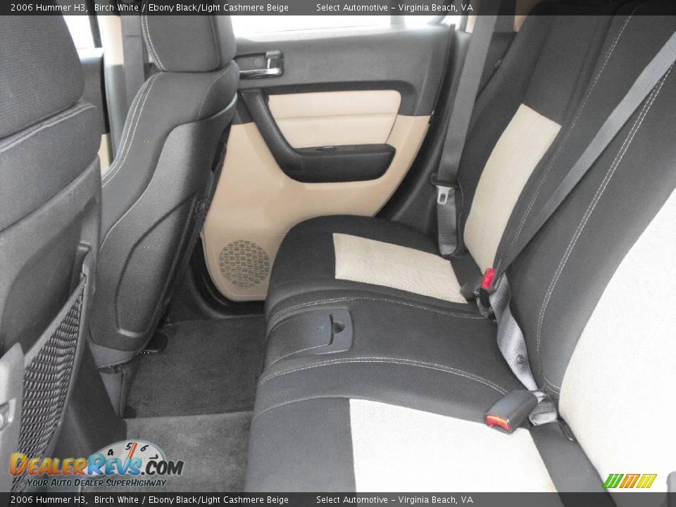 2006 Hummer H3 Birch White / Ebony Black/Light Cashmere Beige Photo #15