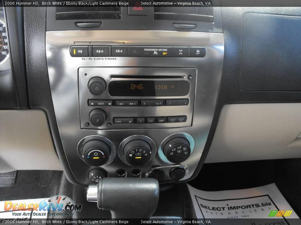 2006 Hummer H3 Birch White / Ebony Black/Light Cashmere Beige Photo #18