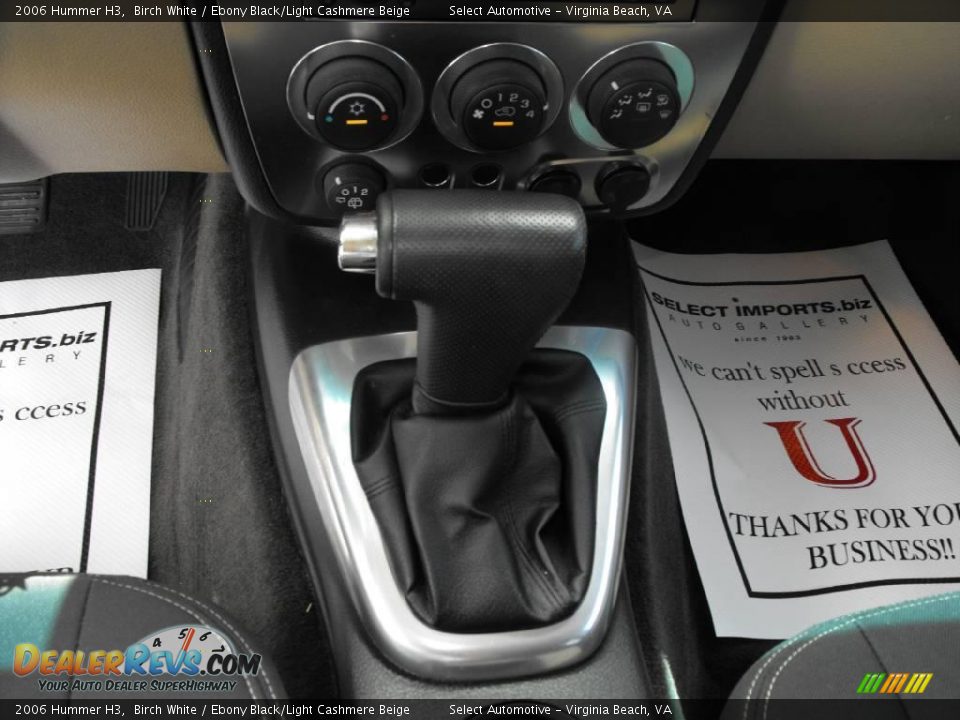 2006 Hummer H3 Birch White / Ebony Black/Light Cashmere Beige Photo #19