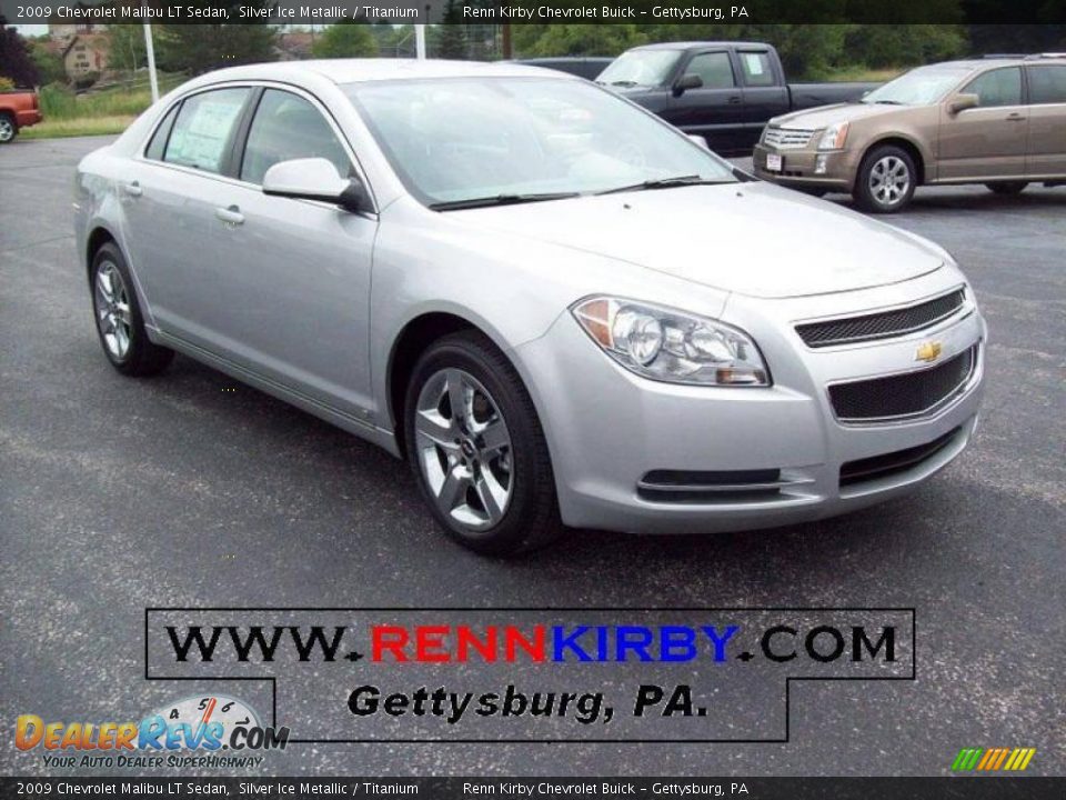 2009 Chevrolet Malibu LT Sedan Silver Ice Metallic / Titanium Photo #1