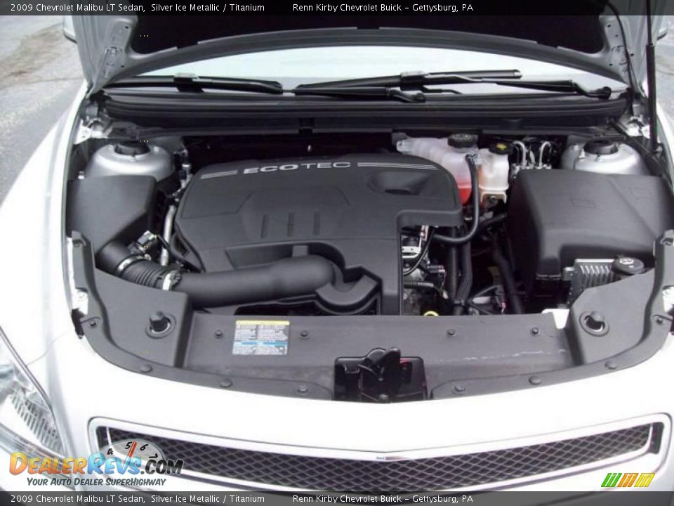 2009 Chevrolet Malibu LT Sedan Silver Ice Metallic / Titanium Photo #9
