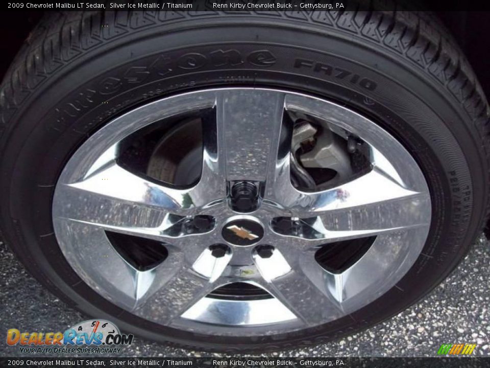 2009 Chevrolet Malibu LT Sedan Silver Ice Metallic / Titanium Photo #12