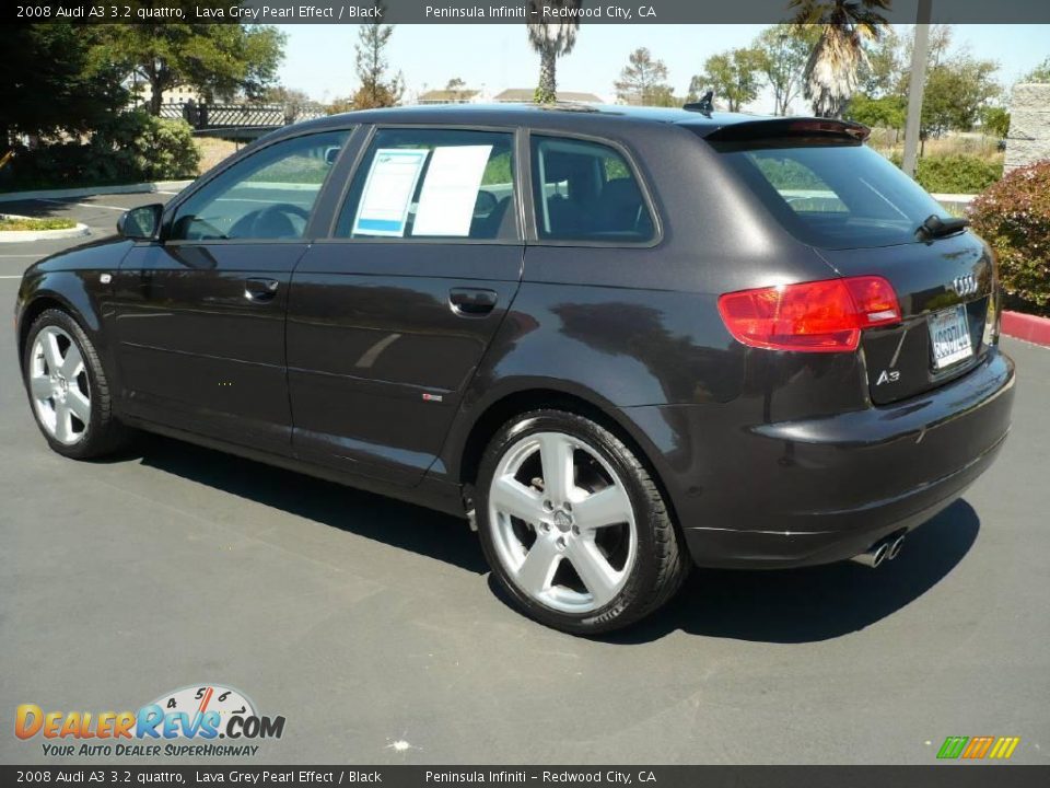 2008 Audi A3 3.2 quattro Lava Grey Pearl Effect / Black Photo #4