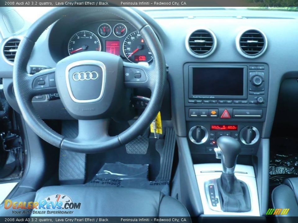 2008 Audi A3 3.2 quattro Lava Grey Pearl Effect / Black Photo #7