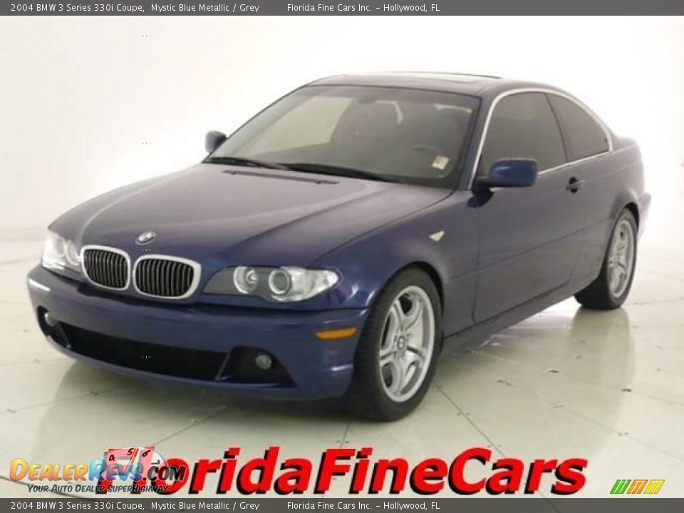 2004 BMW 3 Series 330i Coupe Mystic Blue Metallic / Grey Photo #1